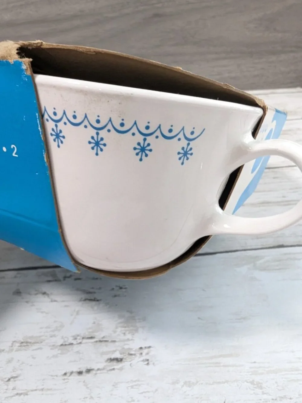 CORELLE CORNING Livingware Snowflake cups set
